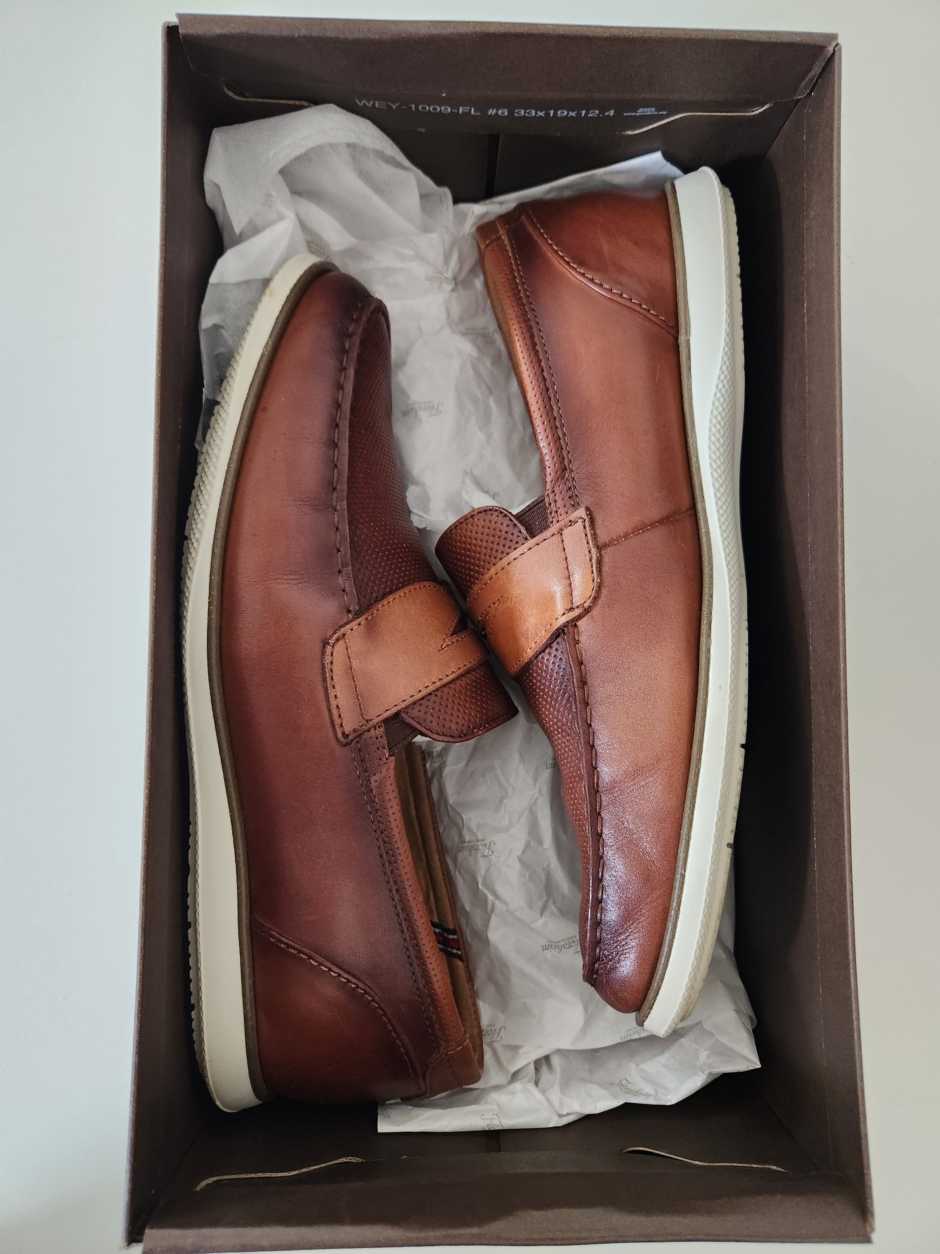 Florsheim Brown Leather Slip-On Loafers